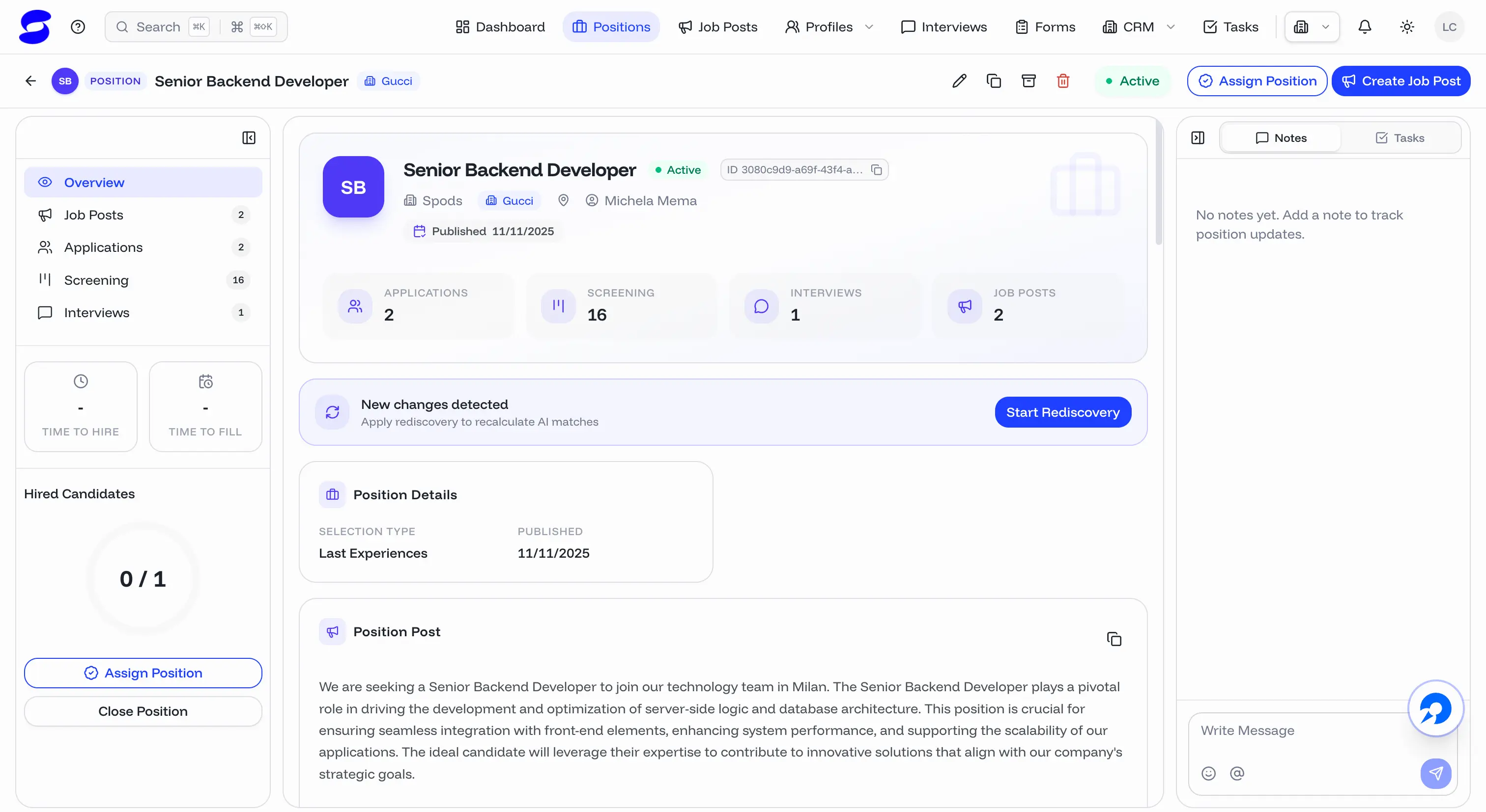 GDPR-compliant candidate database in the Spods platform