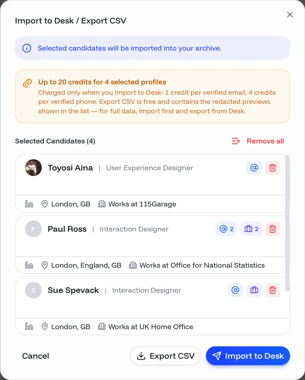Natural language candidate search powered by Spods AI
